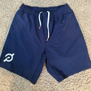Peloton Shorts Men’s LARGE Zip Pocket, Inner-liner.